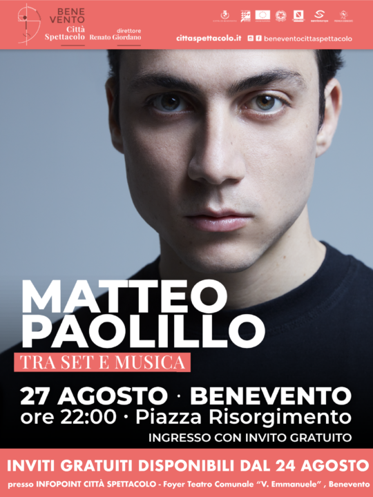 Matteo Paolillo: Tra set e Musica – Info ritiro inviti gratuiti