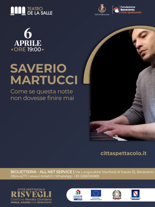 Saverio Martucci in “Come se questa notte non dovesse finire mai”