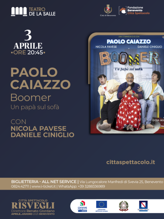 Paolo Caiazzo, Daniele Ciniglio e Nicola Pavese in “Boomer”