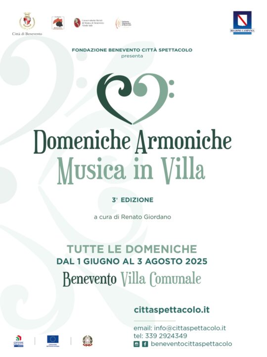 Domenica 1° giugno inizia Domeniche Armoniche – Musica in Villa