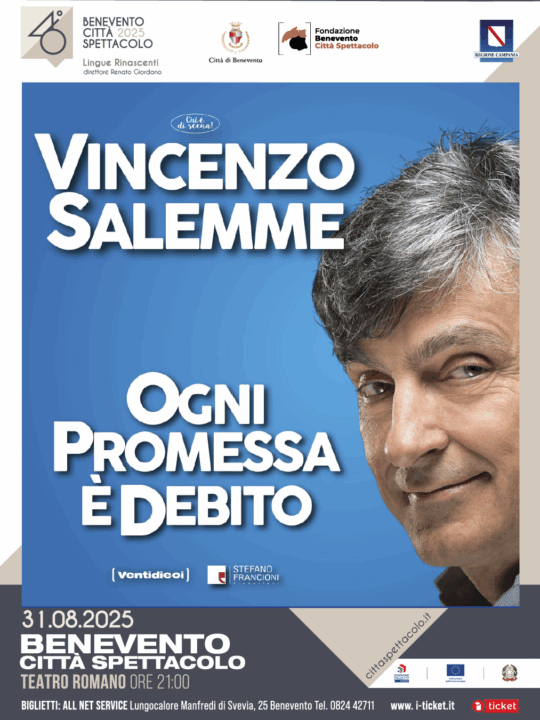 Vincenzo Salemme in “Ogni promessa è debito”