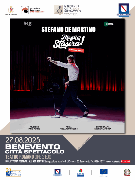Stefano De Martino a Benevento Città Spettacolo: info biglietti
